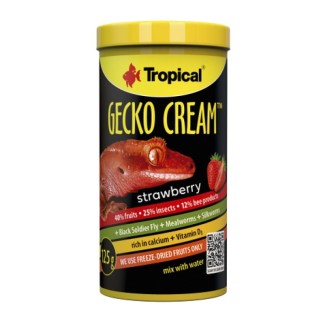 Tropical Gecko Cream Strawberry  250ml/125g AKCE